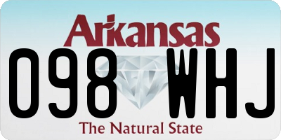 AR license plate 098WHJ
