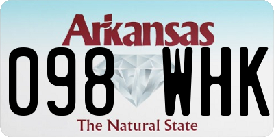 AR license plate 098WHK