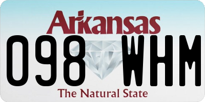 AR license plate 098WHM