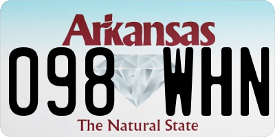 AR license plate 098WHN