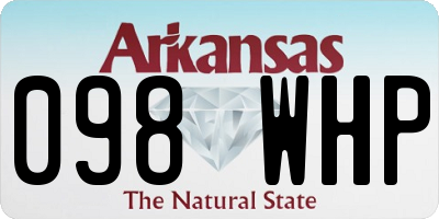 AR license plate 098WHP