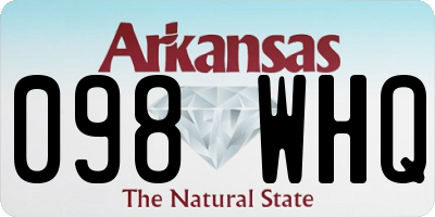 AR license plate 098WHQ