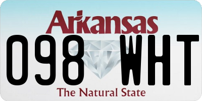 AR license plate 098WHT