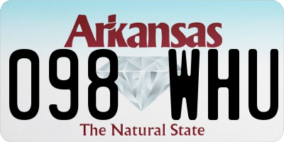 AR license plate 098WHU