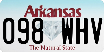 AR license plate 098WHV