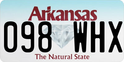 AR license plate 098WHX