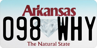 AR license plate 098WHY