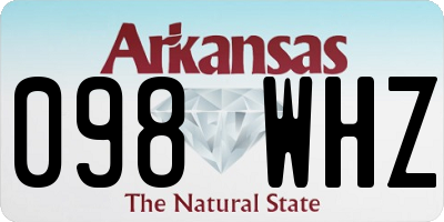 AR license plate 098WHZ