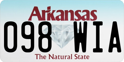 AR license plate 098WIA
