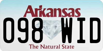 AR license plate 098WID