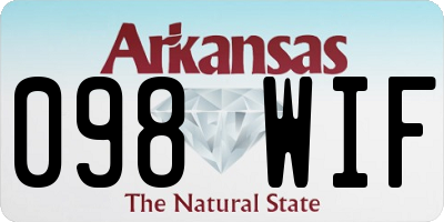 AR license plate 098WIF