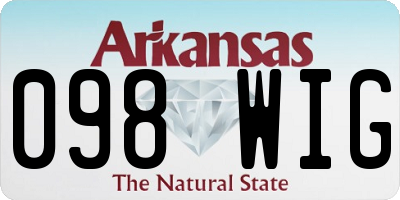 AR license plate 098WIG
