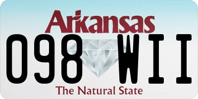 AR license plate 098WII