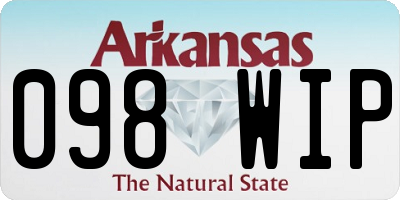 AR license plate 098WIP