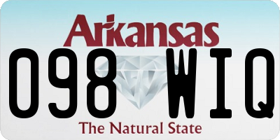 AR license plate 098WIQ