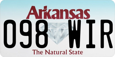 AR license plate 098WIR