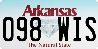 AR license plate 098WIS