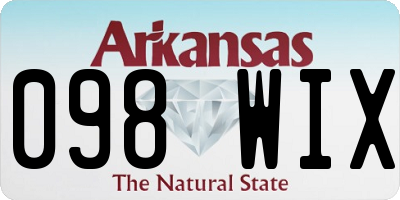 AR license plate 098WIX