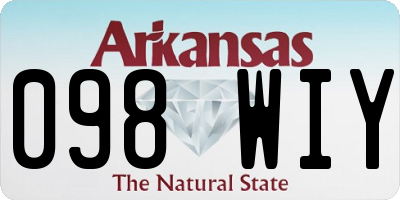 AR license plate 098WIY