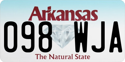 AR license plate 098WJA
