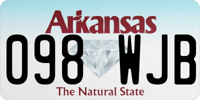 AR license plate 098WJB