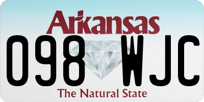 AR license plate 098WJC