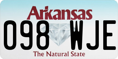 AR license plate 098WJE
