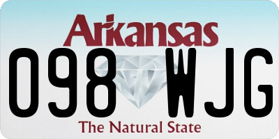 AR license plate 098WJG