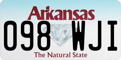 AR license plate 098WJI