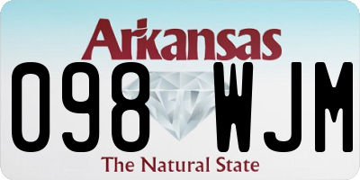 AR license plate 098WJM