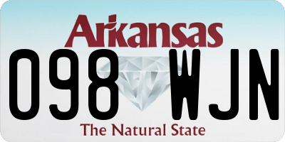 AR license plate 098WJN