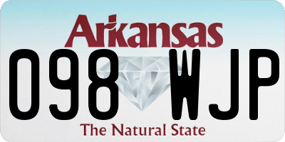 AR license plate 098WJP