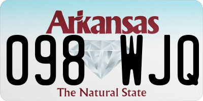 AR license plate 098WJQ