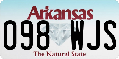 AR license plate 098WJS