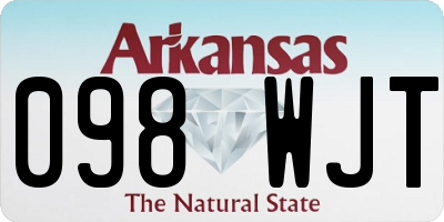 AR license plate 098WJT