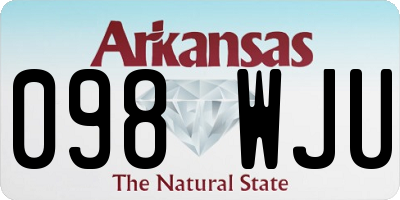 AR license plate 098WJU