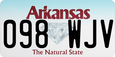 AR license plate 098WJV