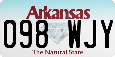 AR license plate 098WJY