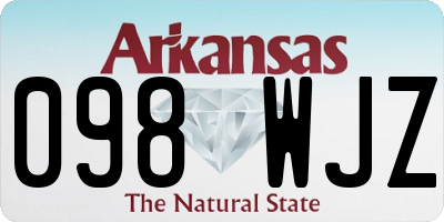 AR license plate 098WJZ