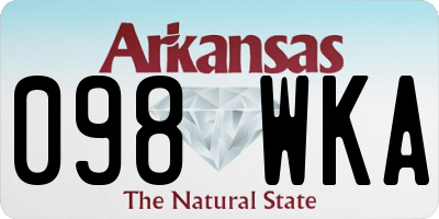 AR license plate 098WKA
