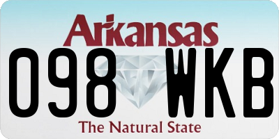 AR license plate 098WKB