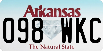 AR license plate 098WKC