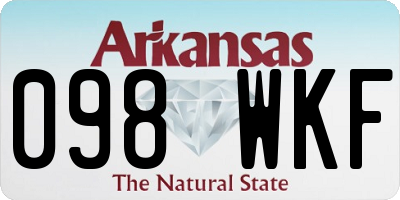 AR license plate 098WKF