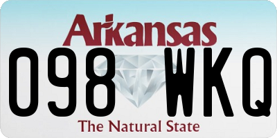 AR license plate 098WKQ