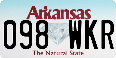 AR license plate 098WKR