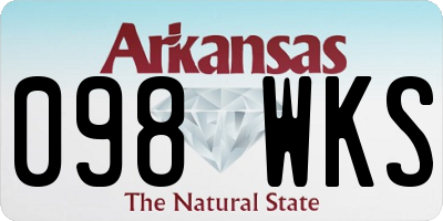 AR license plate 098WKS