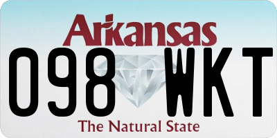 AR license plate 098WKT