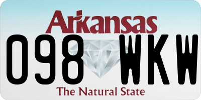 AR license plate 098WKW