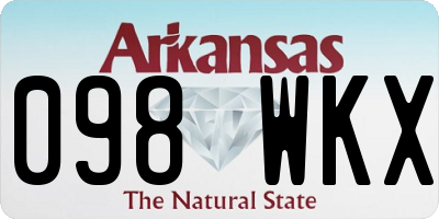 AR license plate 098WKX