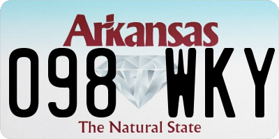 AR license plate 098WKY
